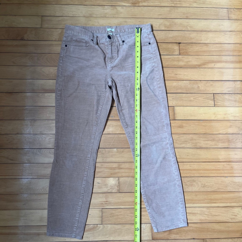J.Crew Tan Corduroy Stretch Straight Leg Pants Size 30 Khaki Brown - Picture 5 of 6